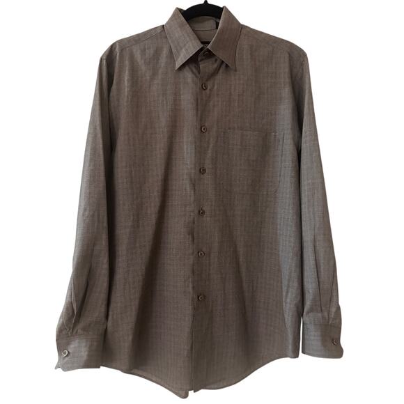Van Heusen wrinkle free grey button up shirt size small - Picture 1 of 7